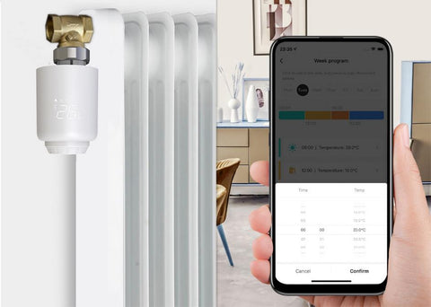ZigBee 3.0 Smart TRV Tuya Programmable Thermostatic Radiator Thermostat-TI01110-Veeddydropshipping