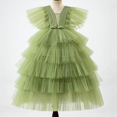 Teenage Girls Dress Children&#39;s Clothing Party Elegant Princess Long-TB00868-Veeddydropshipping