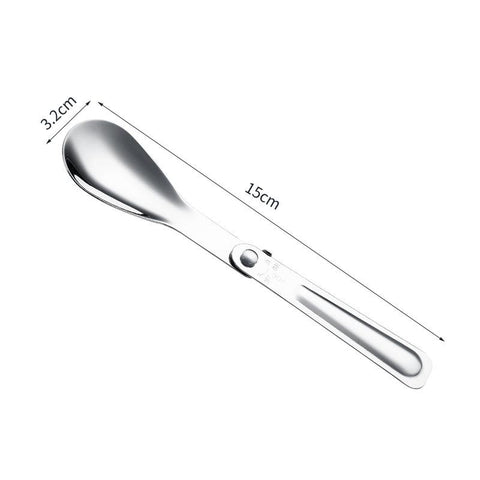 Tableware Outdoor Portable Three-Fold Spoon Fork Travel-OS01259-Veeddydropshipping