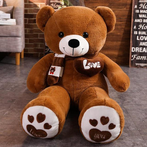 New Hot High Quality 4 Colors Teddy Bear With Scarf Stuffed Animals Bear-TB01546-Veeddydropshipping