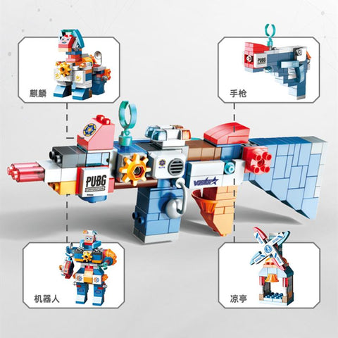 DIY Large Big Size Changeable Robot Building Blocks Set Gun Duploed City-TB01473-Veeddydropshipping