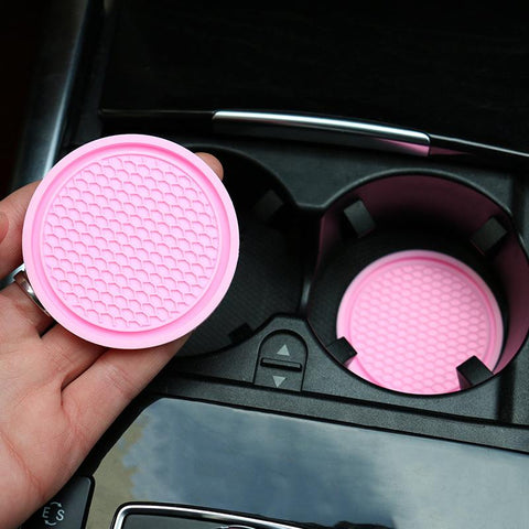 Rhinestone Rubber Mat for Bottle Holder Coaster Auto Interior-AM01427-Veeddydropshipping