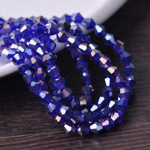 Plated Faceted Crystal Glass Loose Beads Colors For Jewelry DIY-JW01544-Veeddydropshipping