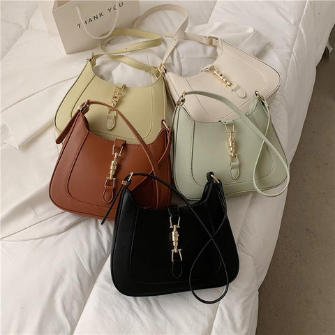 Side Bags For Women 2023 Trend Luxury Designer PU Leather Crescent-BS00107-Veeddydropshipping