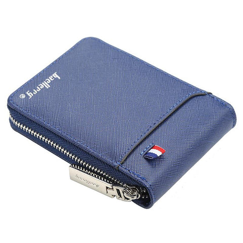 Small Multifunctional Hand Card Holder PU Business Zipper Purse-BS00182-Veeddydropshipping