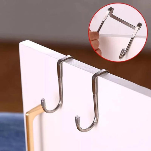 Stainless Steel Cabinet Door Towel Hanger Hat Holders-HA00897-Veeddydropshipping