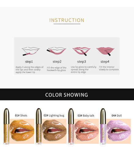 Diamond Glitter Liquid Lipstick Waterproof Lipgloss-BH00671-Veeddydropshipping