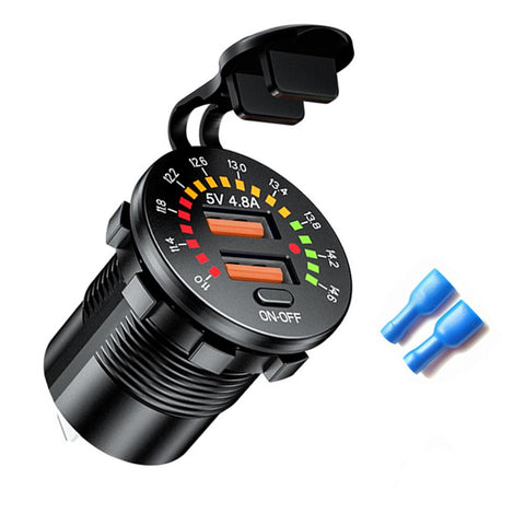 QC 3.0 18W Dual USB Car Charger 12V 24V-PA01156-Veeddydropshipping