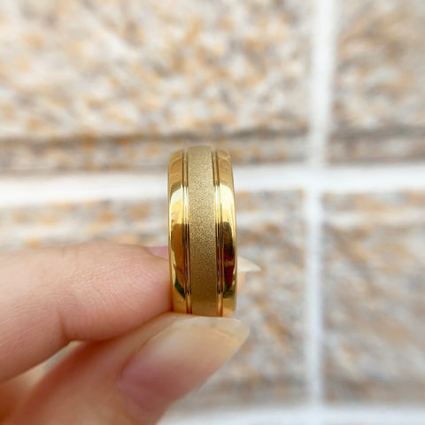 Charm Finger Rings Frosted Bands Wedding Jewelry -JW00392-Veeddydropshipping
