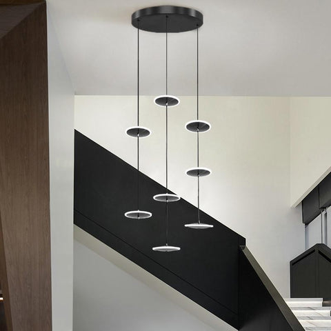 Duplex led staircase  modern Chandelier-TI00306-Veeddydropshipping
