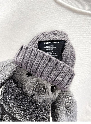 3D Rabbit Round Neck Pullover Autumn Loose-Veeddydropshipping