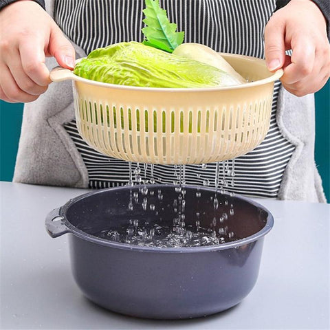 Fruit Vegetable Washing Basket Strainer-HA01342-Veeddydropshipping