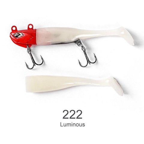 Vibration Jig Head T Tail Soft Lure Shad Set 7.5cm 21g 9cm 28g Jig Head Hook Wobblers -OS00527-Veeddydropshipping