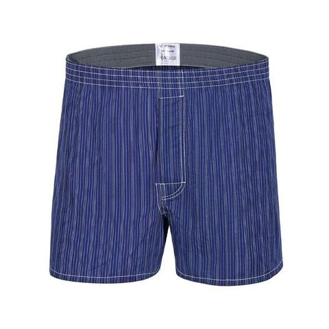 Shorts Casual Cotton Sleep Underpants High Quality Brands Plaid Loose-MF01612-Veeddydropshipping