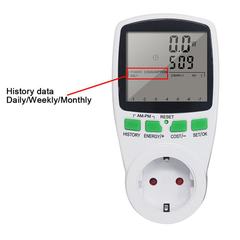 Power Meter Monitor Electricity Measuring Socket Analyzer-TI00169-Veeddydropshipping
