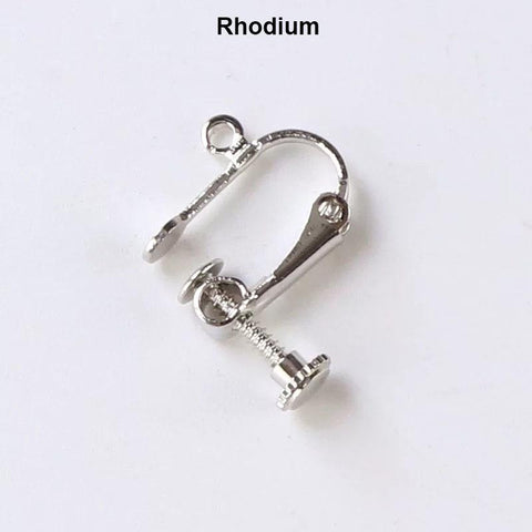 DIY Earring Findings Screw Ear Clip Base Blank Bezel-JW01565-Veeddydropshipping