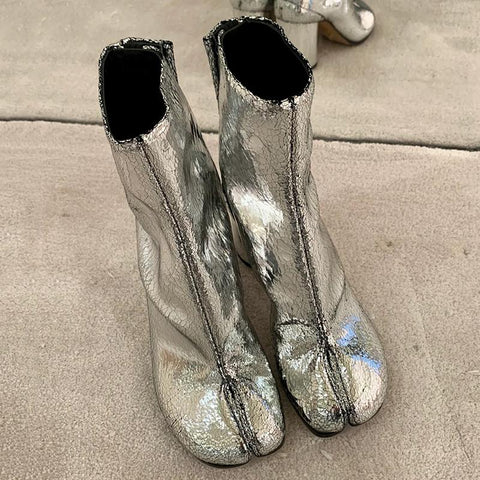 High Heel Women Boots Leather Zapatos Mujer Fashion-BS00907-Veeddydropshipping