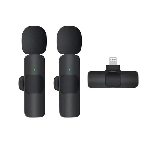 Portable Wireless Lavalier Microphone Mini Stereo Mic for IPhone Android -CE01265-Veeddydropshipping