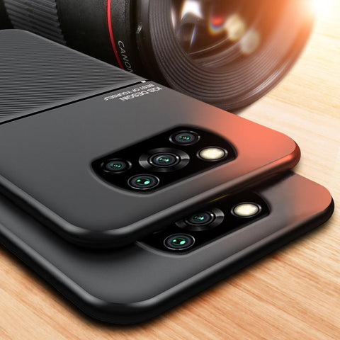 Luxury Business Shock Anti-fall Phone Case For Xiaomi Poco X3 Nfc Pro-PA00339-Veeddydropshipping