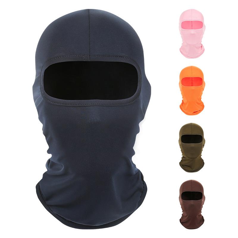 Cycling Balaclava Face Mask Lycra Soild Motorcycle Ski Face Hat Tactical Outdoor Sport -OS01206-Veeddydropshipping