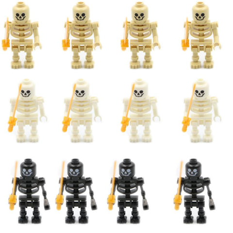 Skeleton Medieval Castle Knight Warriors Skeletons Building Blocks-TB01467-Veeddydropshipping