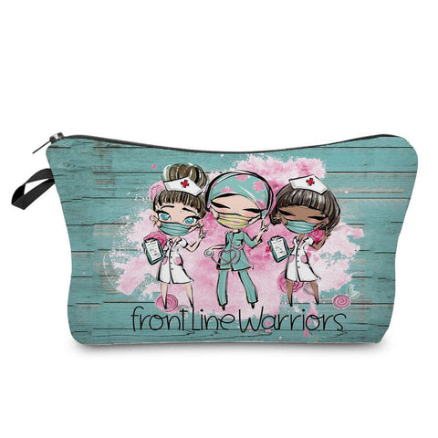 Hand Travel Bag Zipper Clutch Cartoon Nurse Doctor Women-BS00565-Veeddydropshipping