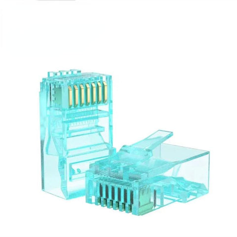 100PCS RJ45 Ethernet Cables Module Plug Network Connector RJ-45 Crystal Heads Cat5-CE00136-Veeddydropshipping