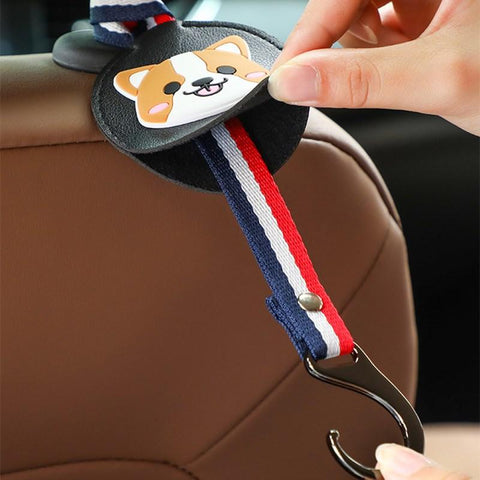 multifunction hook up car rear seat headrest hanger hook hanging bag cloth-AM01448-Veeddydropshipping