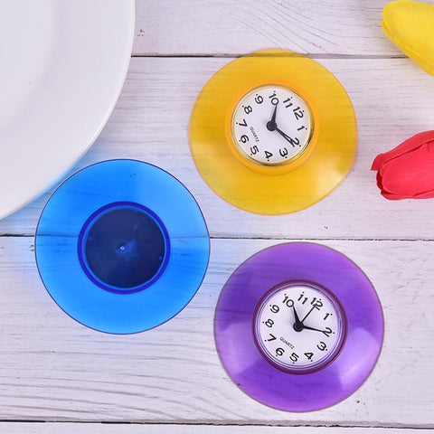 Bathroom Kitchen Waterproof Sucker Clock Shower-HA01027-Veeddydropshipping