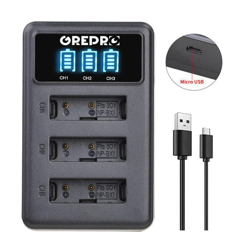Camera Battery Charger for Sony NP-BX1 Battery HX300 HX400 HX50 HX60 GWP88 -CE00207-Veeddydropshipping