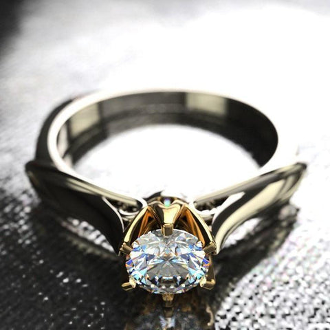 18K Gold Ring for Women  Diamond Jewelry -JW00013-Veeddydropshipping