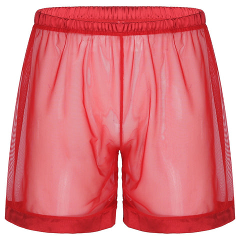 Underwear Solid Color Sexy Sheer Shorts Lingerie Swimwear-MF01531-Veeddydropshipping