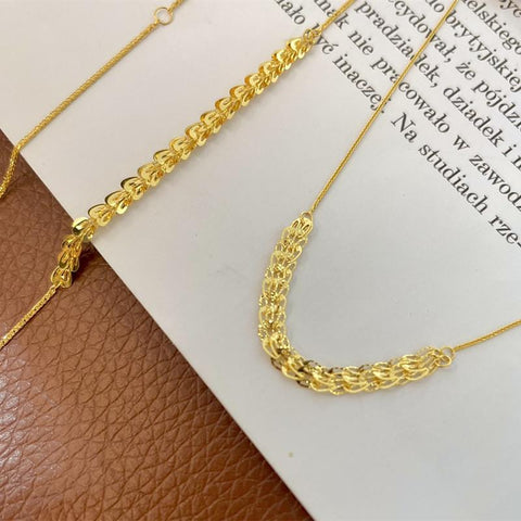 Real 18k Gold Phoenix Necklace Classic Clavicle Necklace-JW00102-Veeddydropshipping