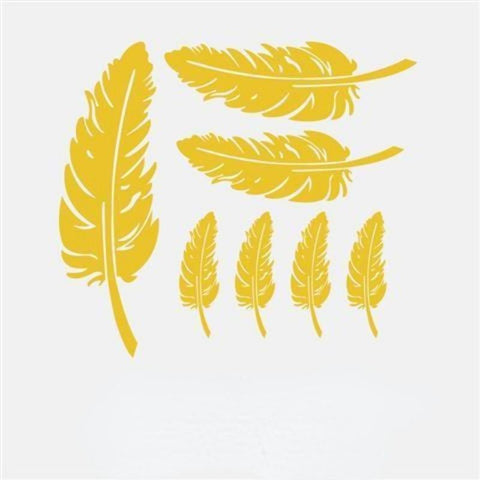Feather Leaves Personality Car Decal Creative Bumper Sticker-AM00825-Veeddydropshipping