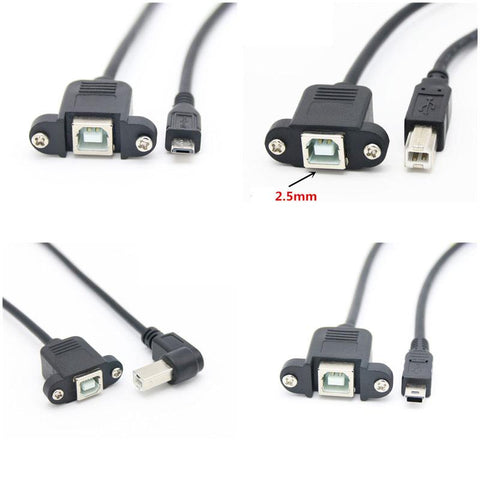 USB 2.0 B Male to USB B Female Printer Panel -CE00030-Veeddydropshipping