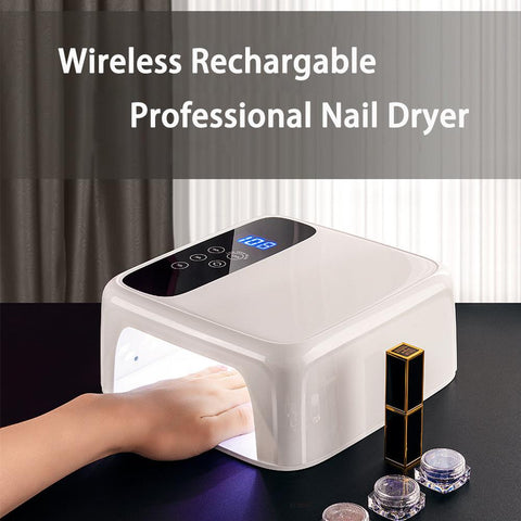 Led Nail Lamp UV 72W Rechargeable Professional Gel Nail Dryer -BH01078-Veeddydropshipping
