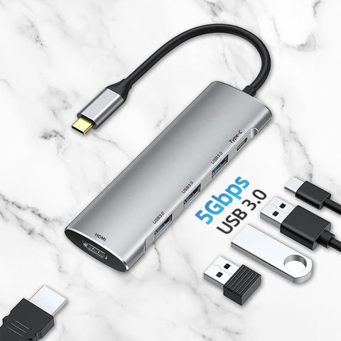 USB C Hub 5 in 1 USB Hub Type C 3.1 to HDMI 3.0 Port-CO00002-Veeddydropshipping