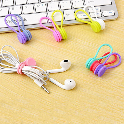 3pcs/pack Multifunction Magnet Earphone Cord Winder For IPhone Phone TV DVD PC Wires Cables-PA00853-Veeddydropshipping