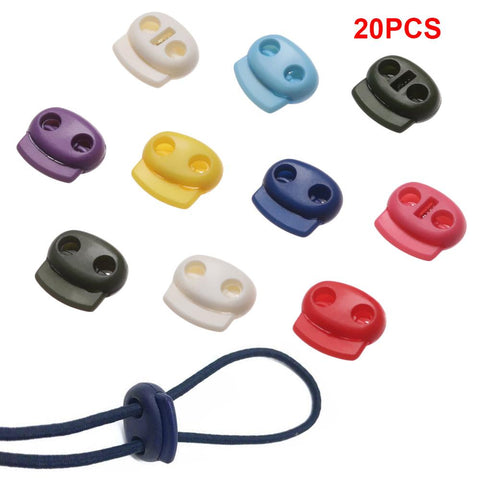 Multi-colors Hole Plastic Stopper Cord Lock-HA00074-Veeddydropshipping