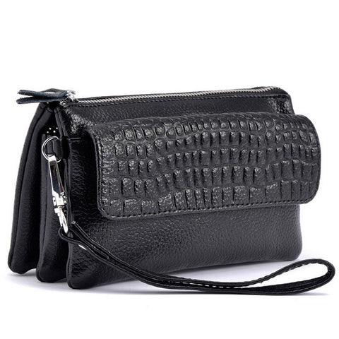 leather Women evening clutch bags ladies wallet woman purse shoulder-BS00224-Veeddydropshipping