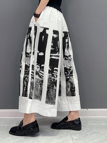 Woman Fashion Loose Elastic Waist Full Match Pants-WF00430-Veeddydropshipping