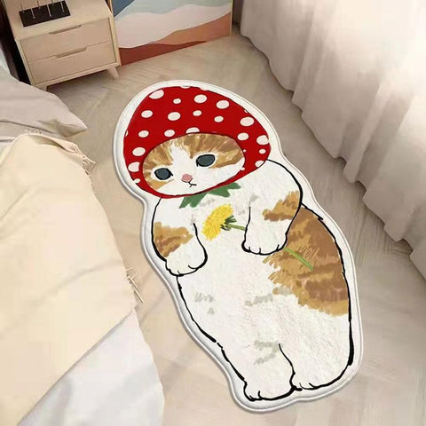 Long Carpet Kawaii Cat Pattern Rug Soft Floor Mat-HA00482-Veeddydropshipping