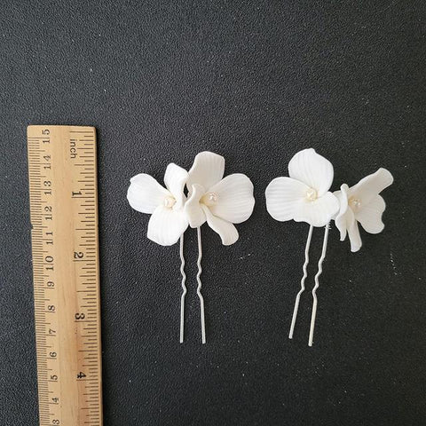 Freshwater Pearls  Flower Wedding Women Hair Jewelry -JW00517-Veeddydropshipping