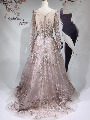 Long Luxury Evening Dresses Gowns-WF01543-Veeddydropshipping