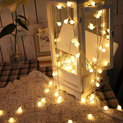 1.5M 3M 6M 10M  Crystal Ball Garland String Lights Flash Indoor Holiday-TI00915-Veeddydropshipping