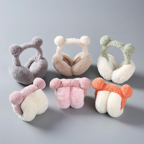 Cute Earmuffs Warm Female Plush Gift Blindfold Cute-MF00837-Veeddydropshipping