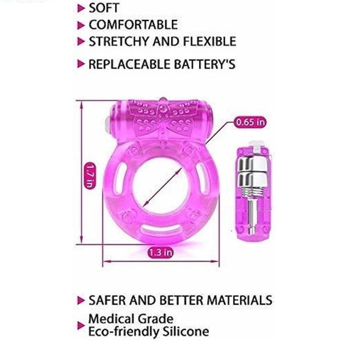 Vibrating Clitoral Stimulator Strong Penis Erect Cock Ring Cage Erection Enhance-BH01252-Veeddydropshipping