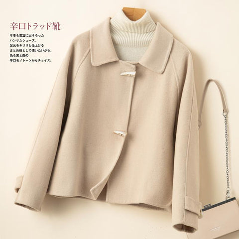 Pure Wool Handmade Double-Sided Cloth Coat-Veeddydropshipping