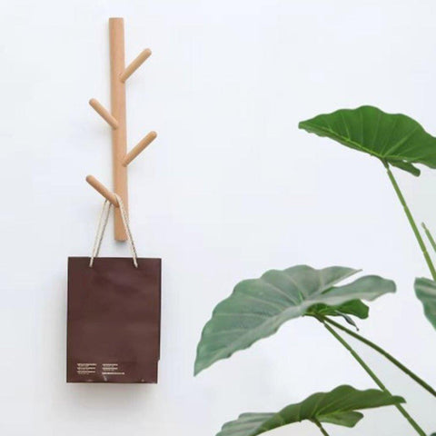 Wooden 4 Hooks Nordic Creative Wall Home Decor-HA01553-Veeddydropshipping