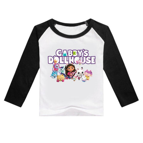Baby Girls Cartoon Gabby Cats Clothes Kids Summer T Shirt Harajuku Boys-TB01151-Veeddydropshipping